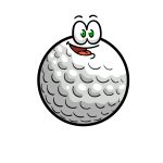 how to draw a cartoon golf ball image