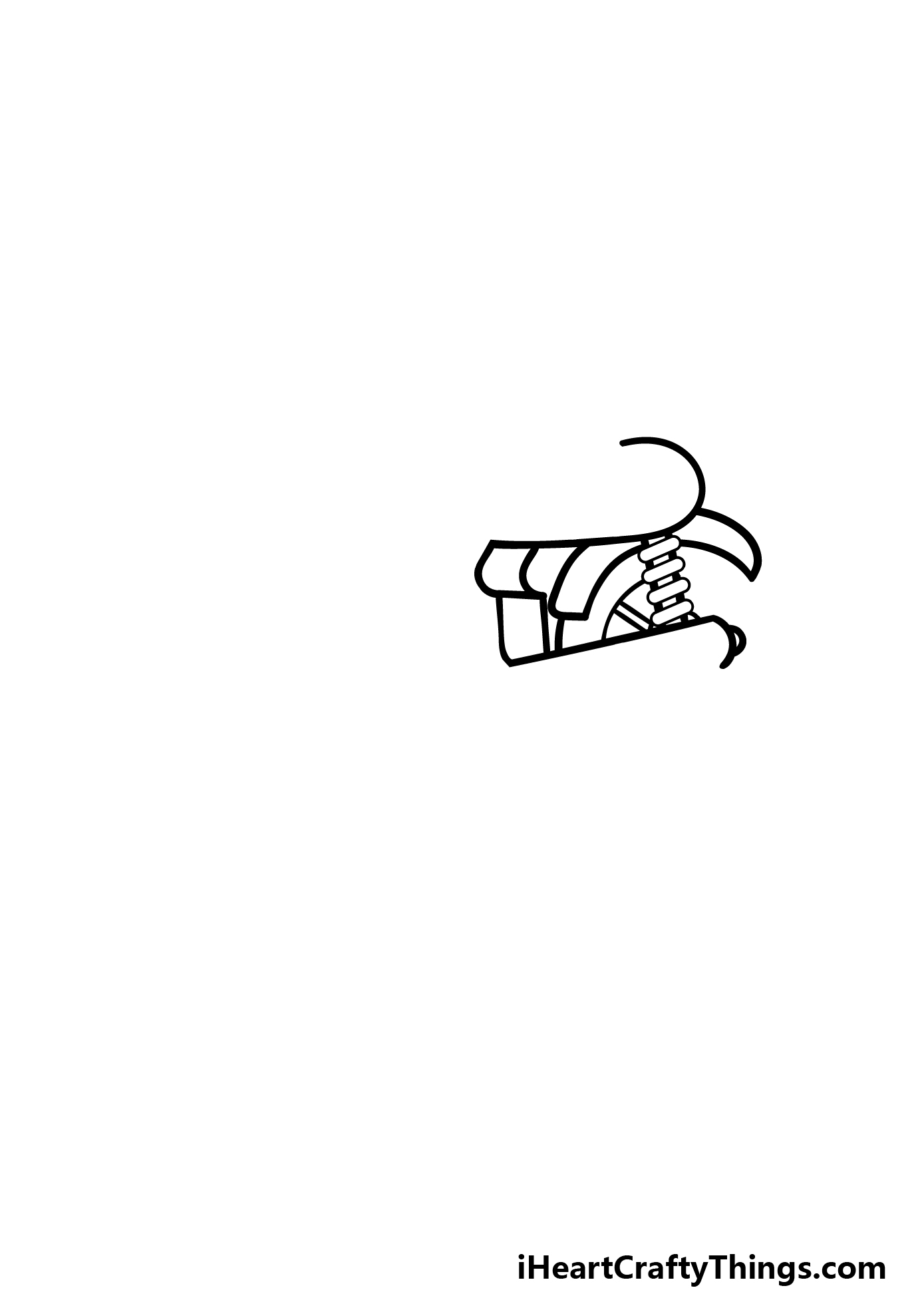 how to draw a cartoon motorcycle step 1