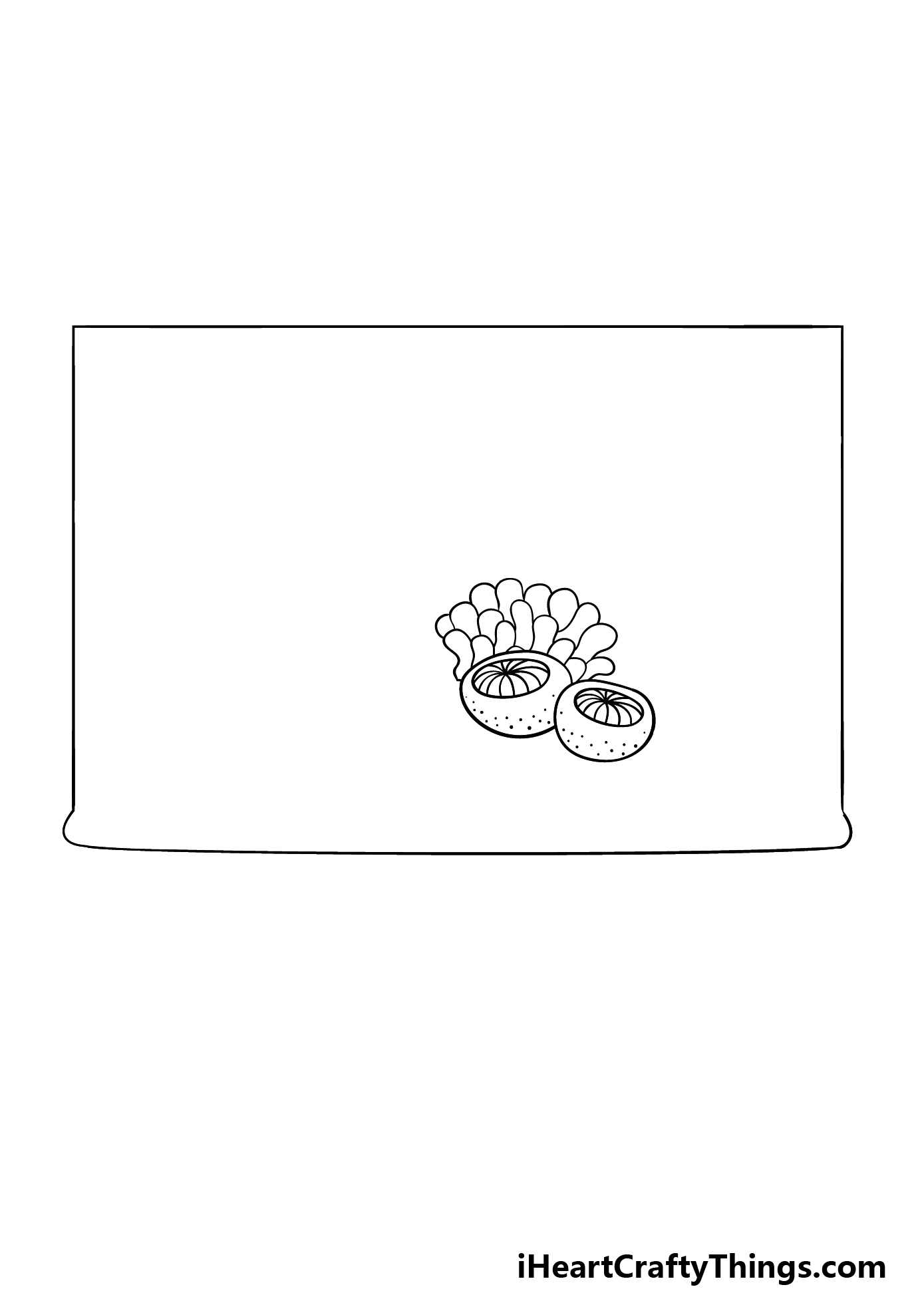 how to draw a cartoon ocean step 1