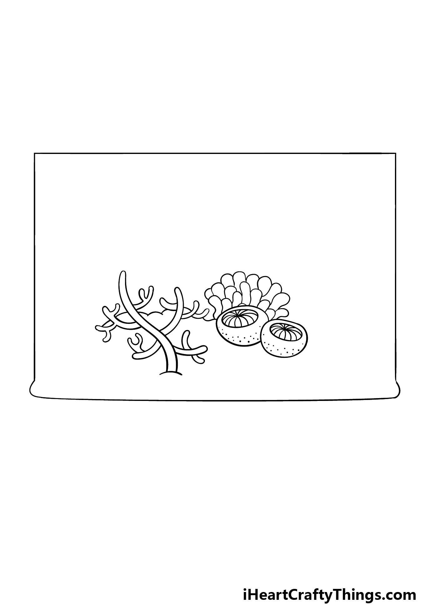 how to draw a cartoon ocean step 2