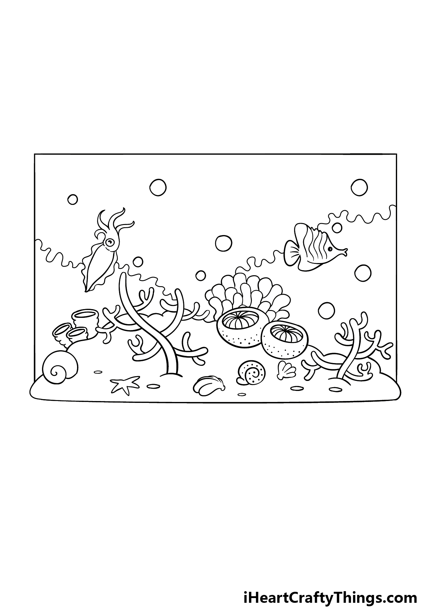 how to draw a cartoon ocean step 6