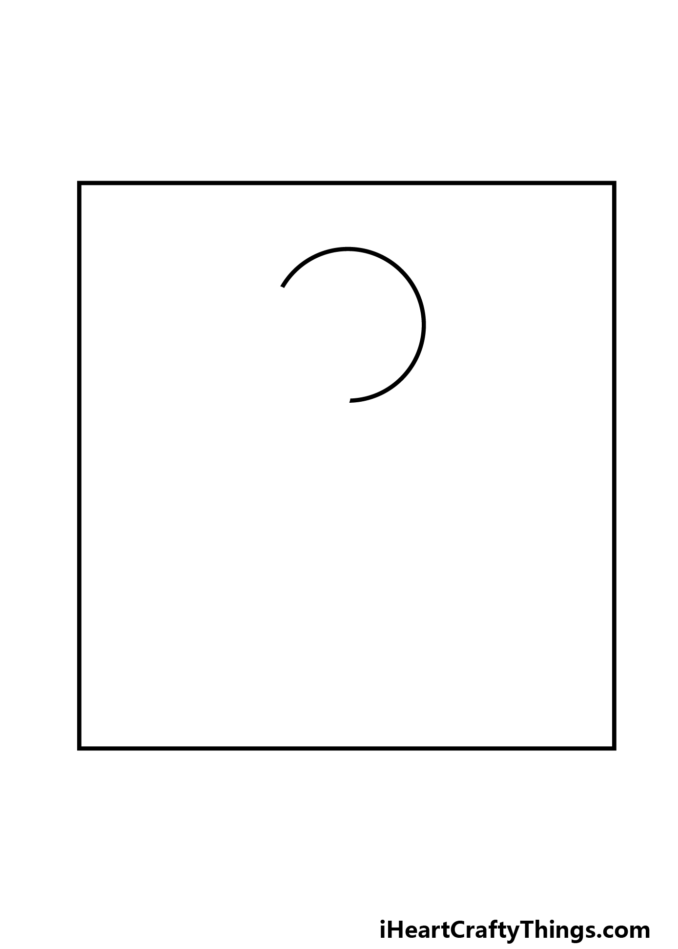 how to draw a cartoon space step 1