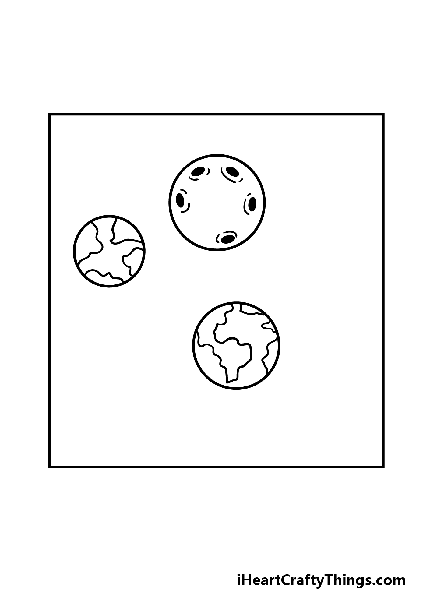 how to draw a cartoon space step 3