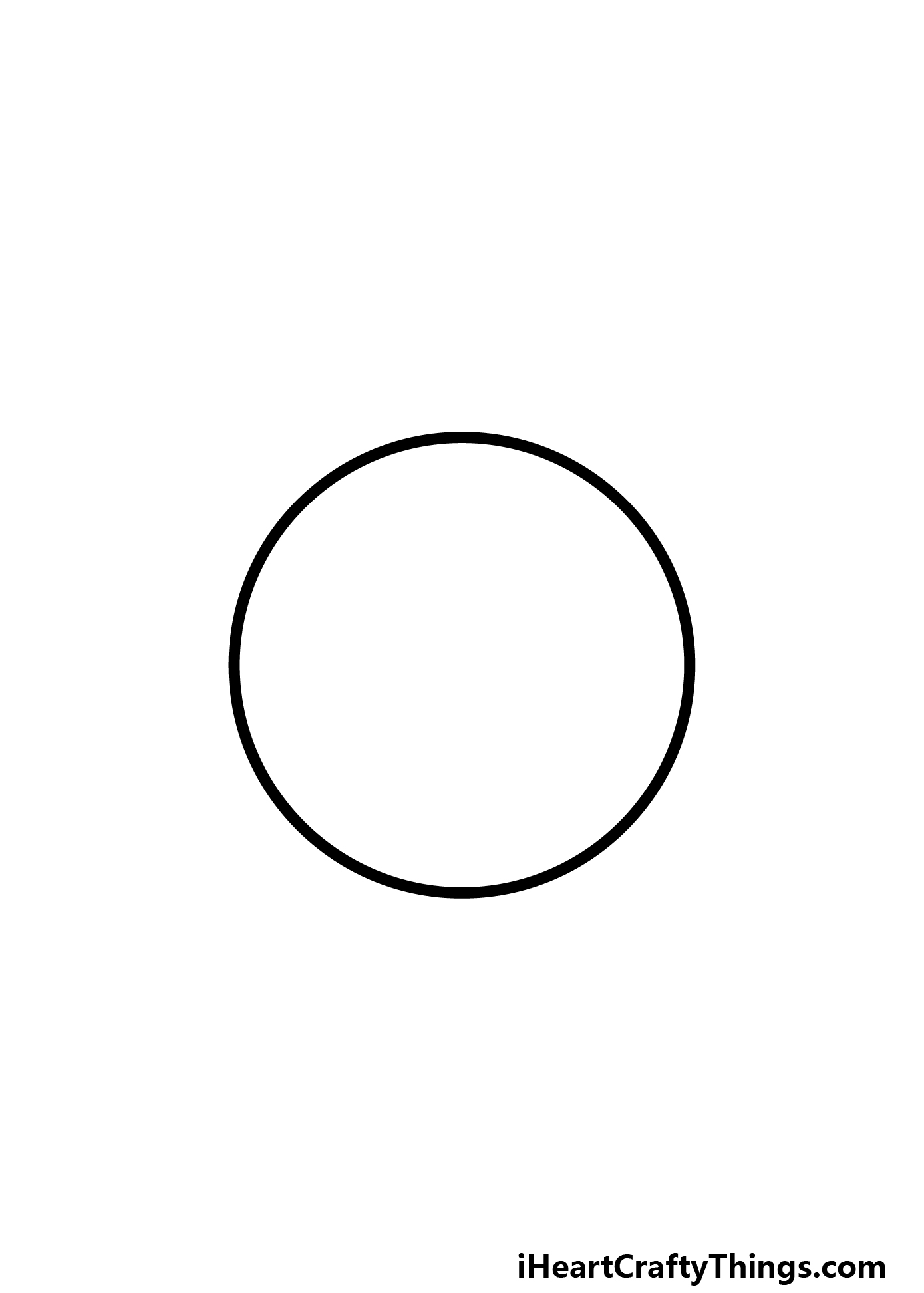 how to draw a cartoon clock step 1