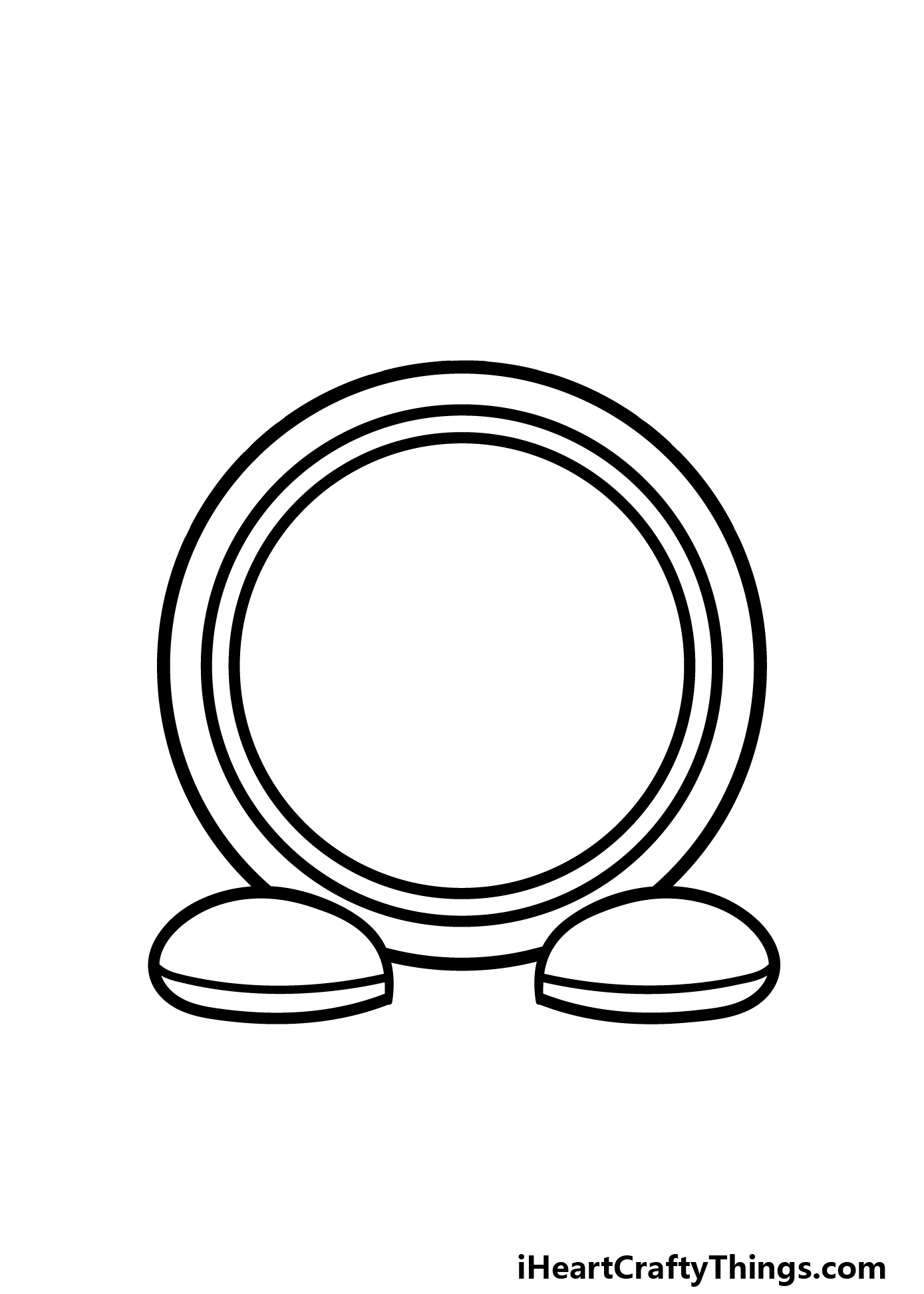 how to draw a cartoon clock step 4