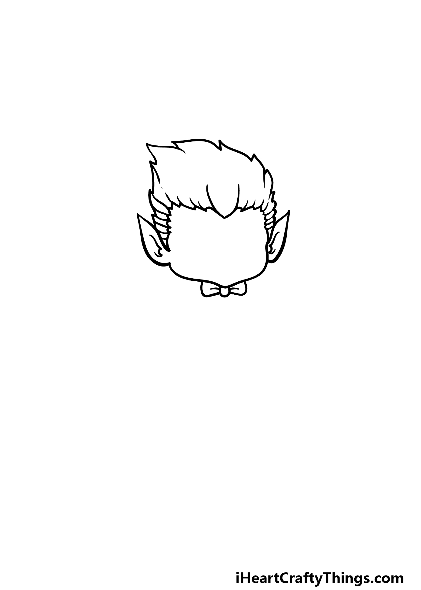 how to draw a cartoon Dracula step 2