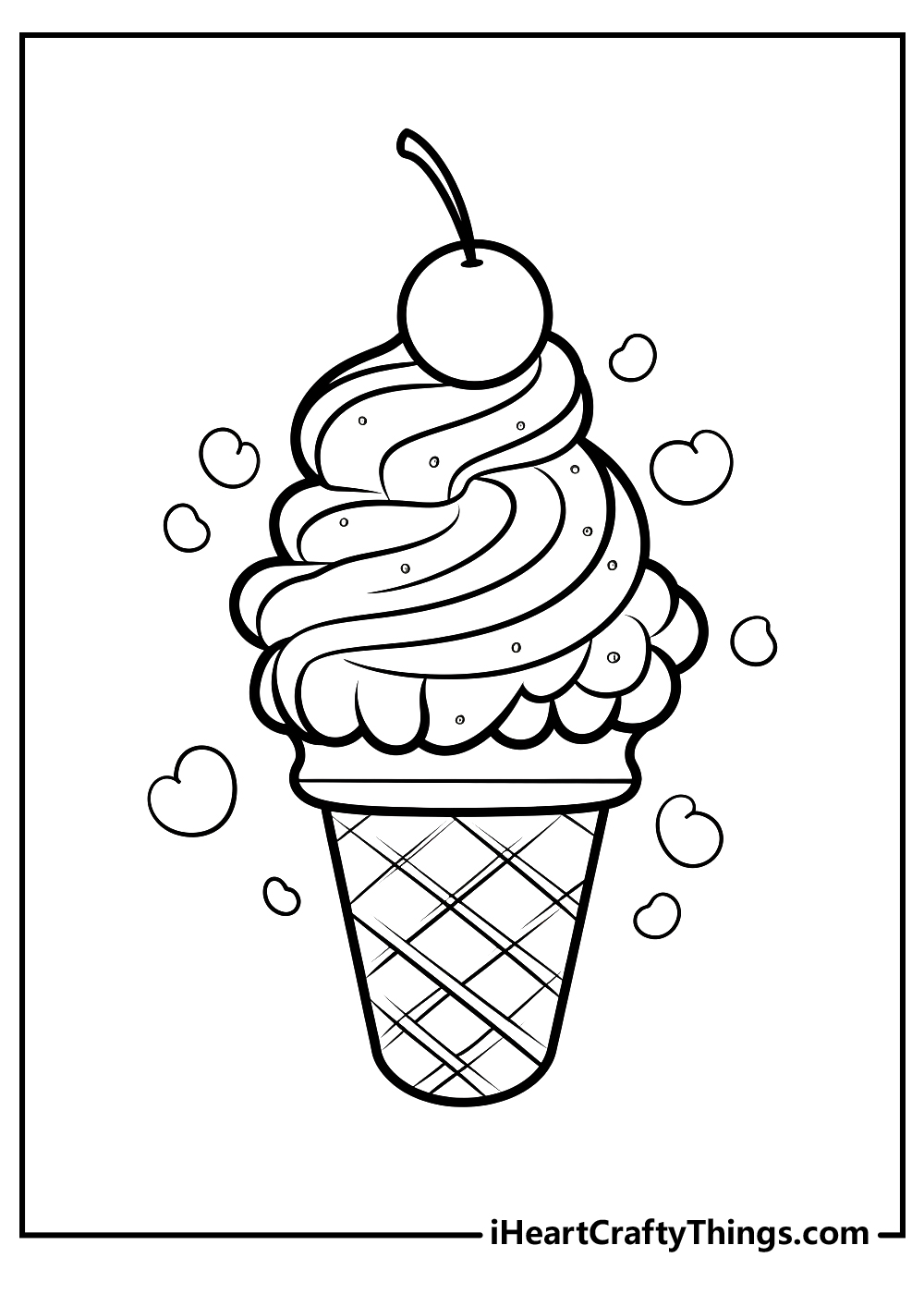 ice cream coloring pages
