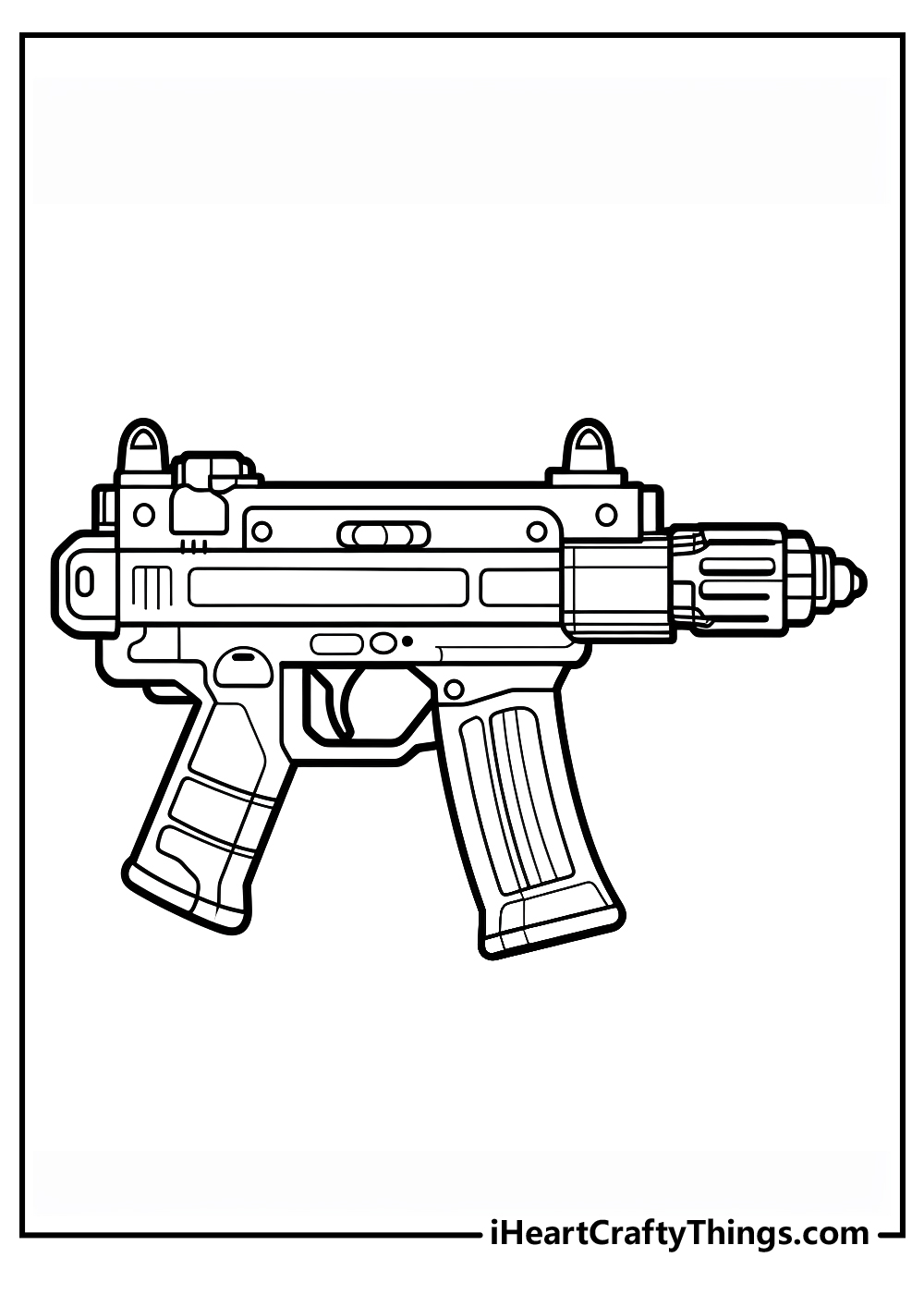 nerf gun coloring pages