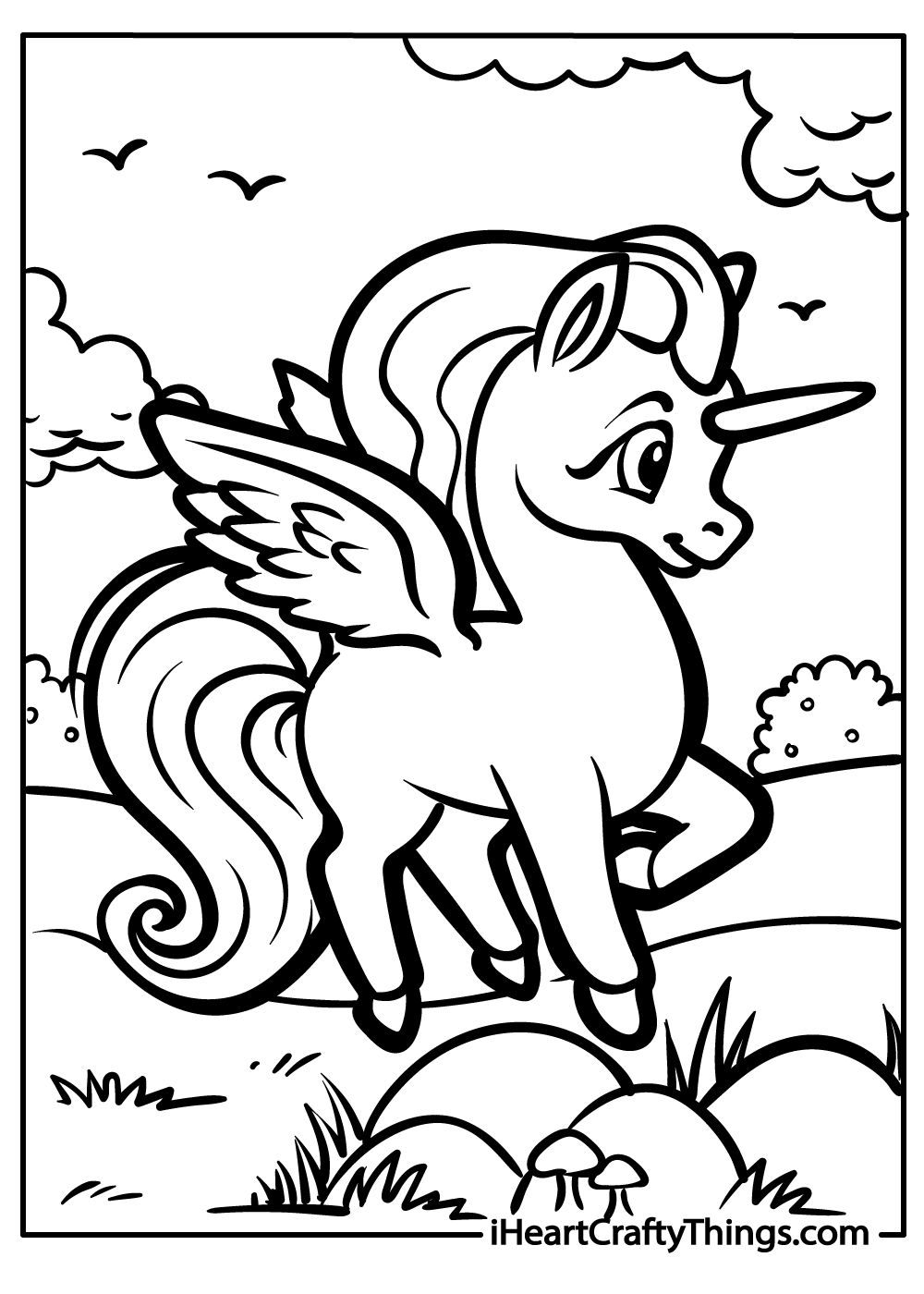 pegasus coloring pages free download
