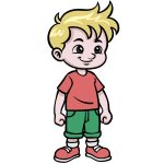 how to draw a cartoon boy image