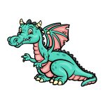 how to draw a cartoon dragon image