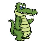 how to draw a Cartoon Alligator image