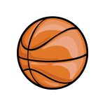 how to draw a cartoon basketball image