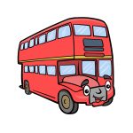 how to draw a cartoon bus image
