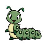 how to draw a cartoon caterpillar image