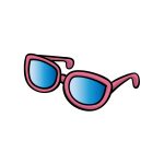 how to draw cartoon sunglasses image