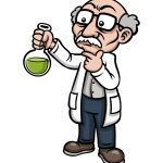 how to draw a cartoon scientist image