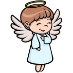 how to draw a cartoon angel image