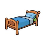 how to draw a cartoon bed image