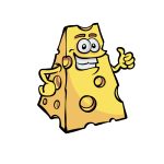 how to draw a cartoon cheese image