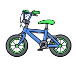 how to draw a cartoon bike image