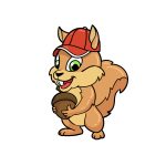 how to draw a cartoon chipmunk image