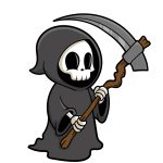 how to draw a cartoon death image
