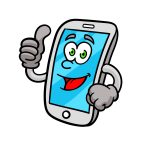 how to draw a cartoon phone image