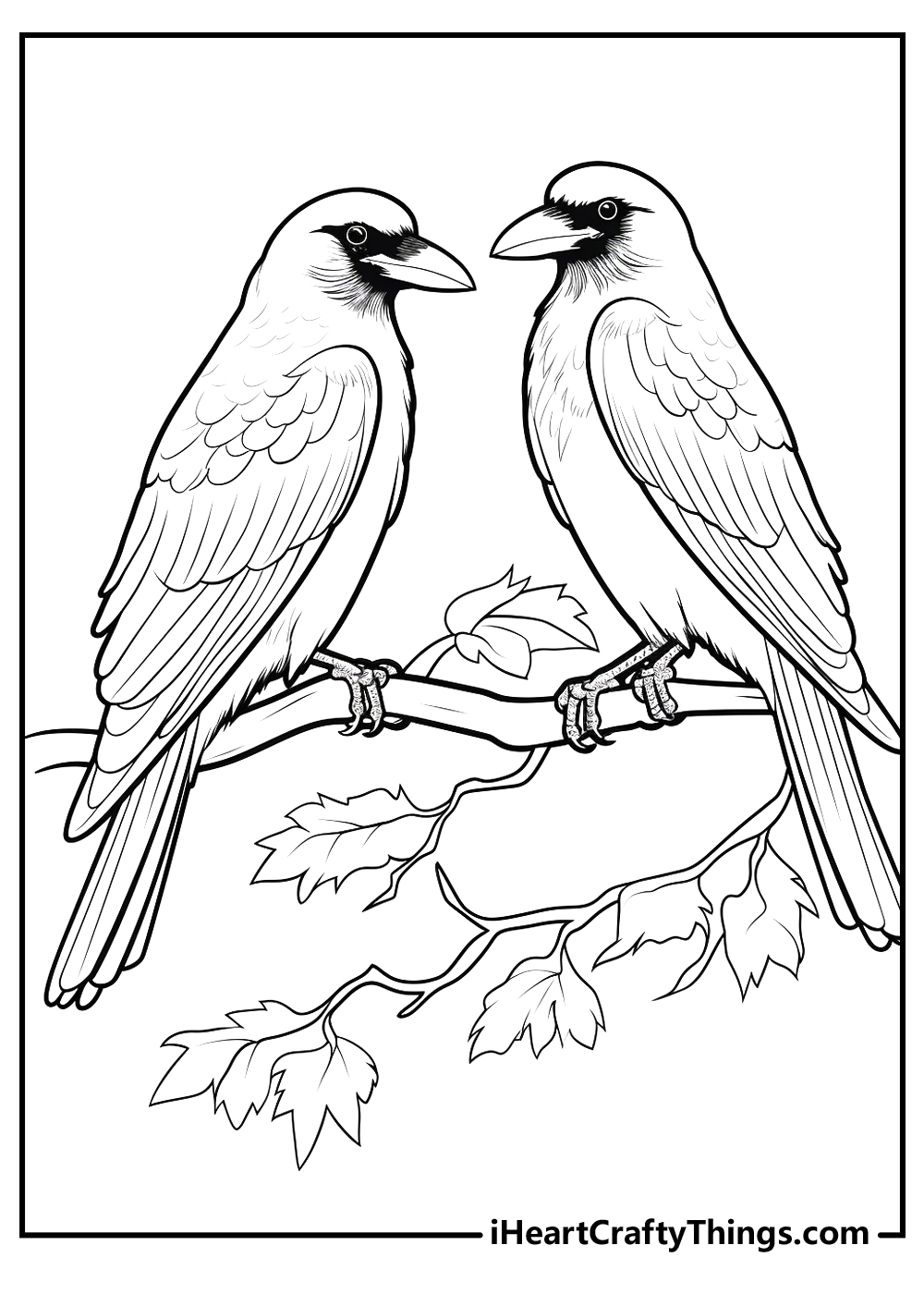original raven coloring pages