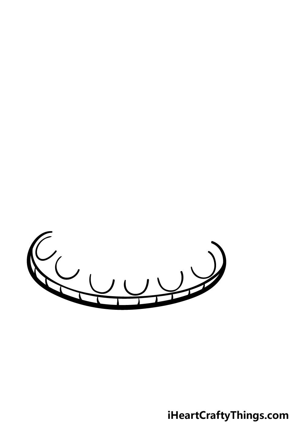 how to draw a cartoon snake step 1