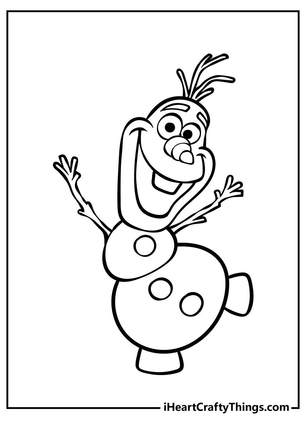 Olaf frozen coloring pages