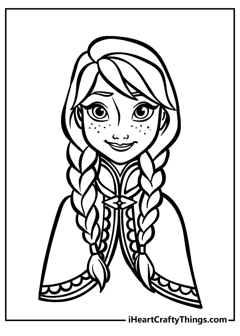 Elsa and Anna coloring pages free printable