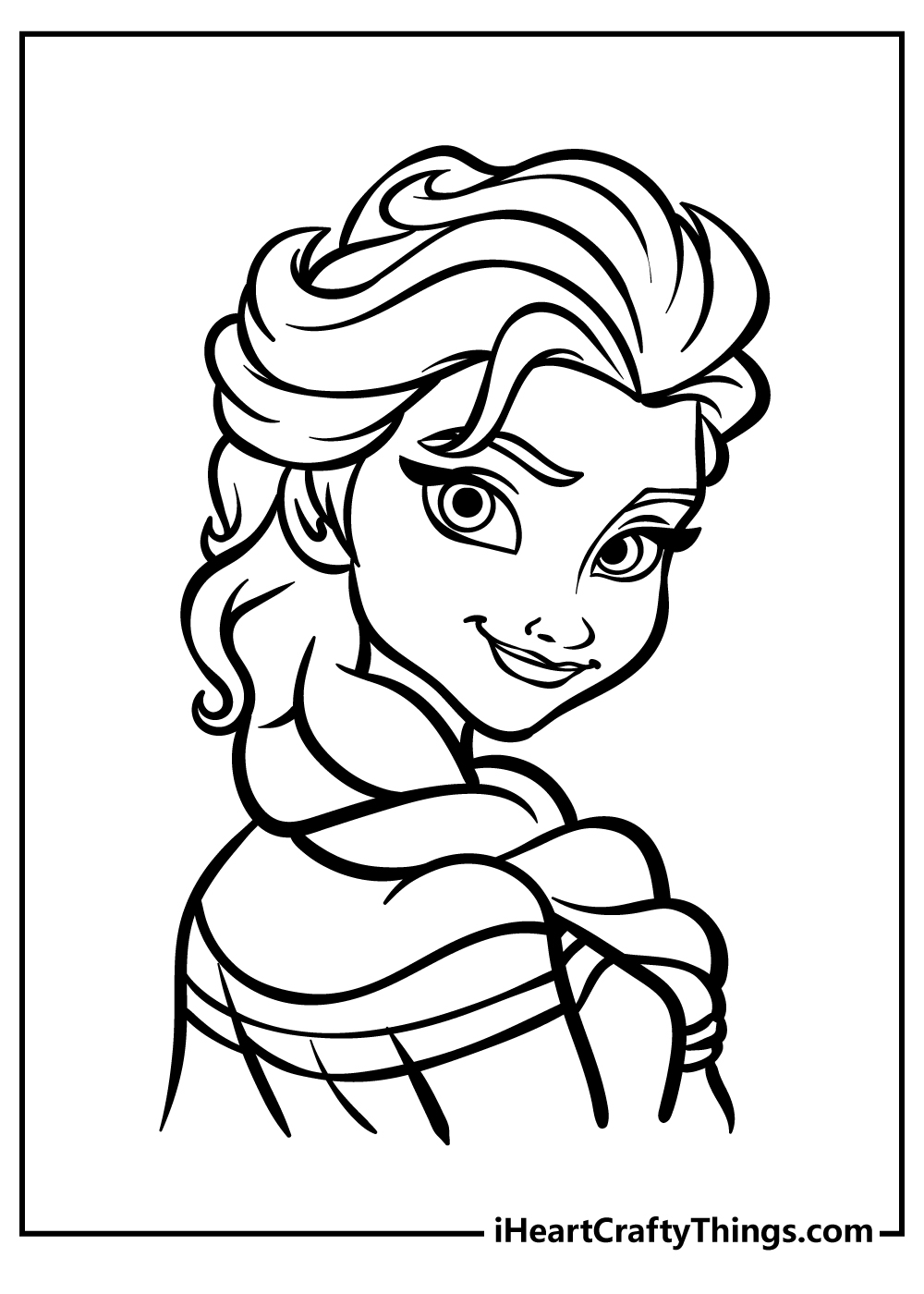 Elsa and Anna coloring pages free printable