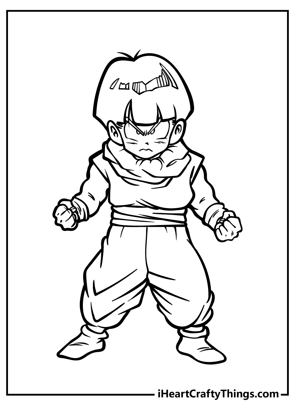 Dragon Ball Z Coloring Book for kids free printable