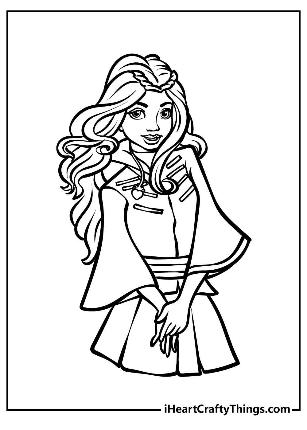 Descendants coloring pages free printable