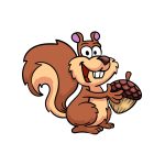 how to draw a cartoon squirrel image