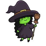 how to draw a cartoon witch image