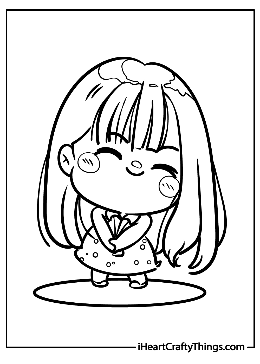 chibi coloring printable