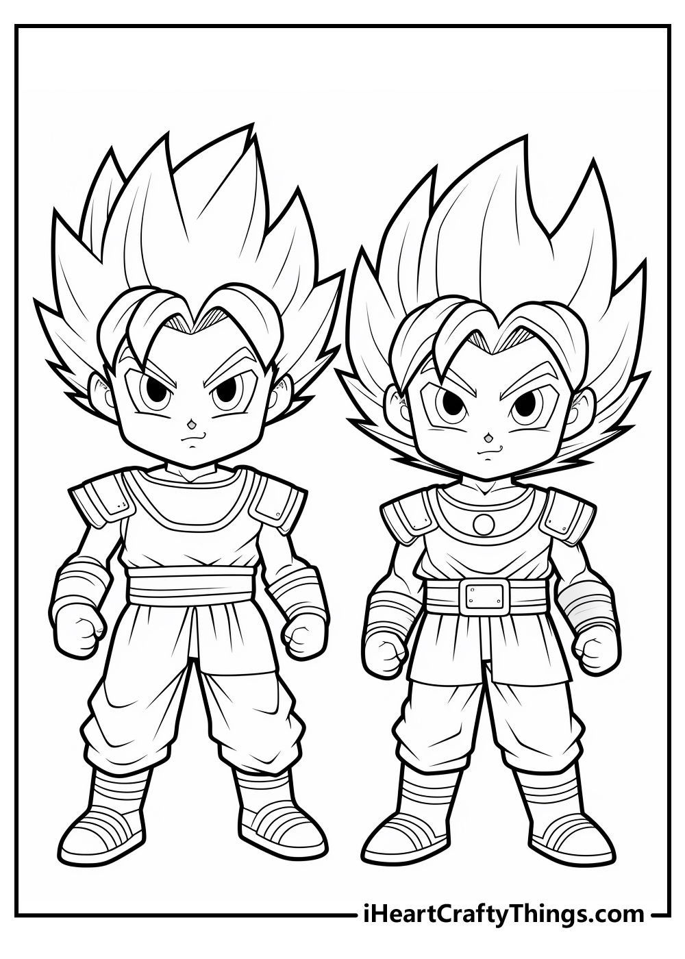 original dragon ball z coloring printable