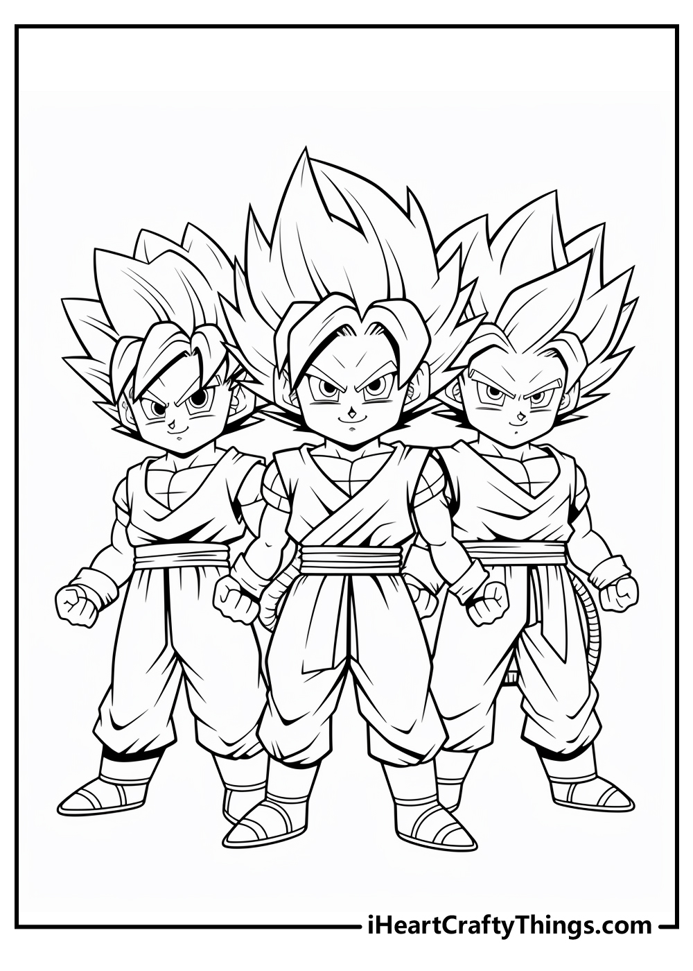 dragon ball z coloring sheet