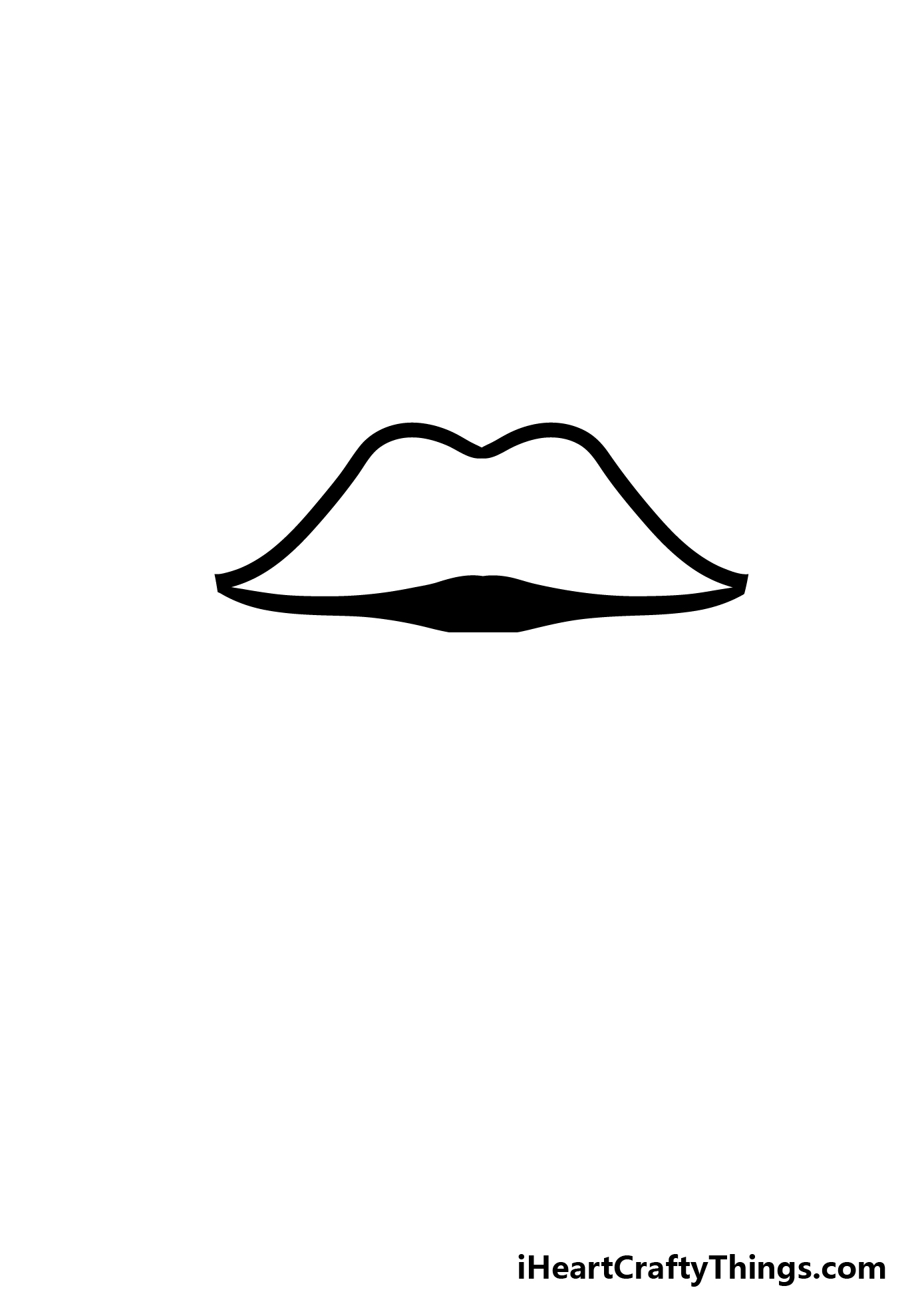 how to draw cartoon lips step 3