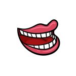 how to draw a cartoon mouth image