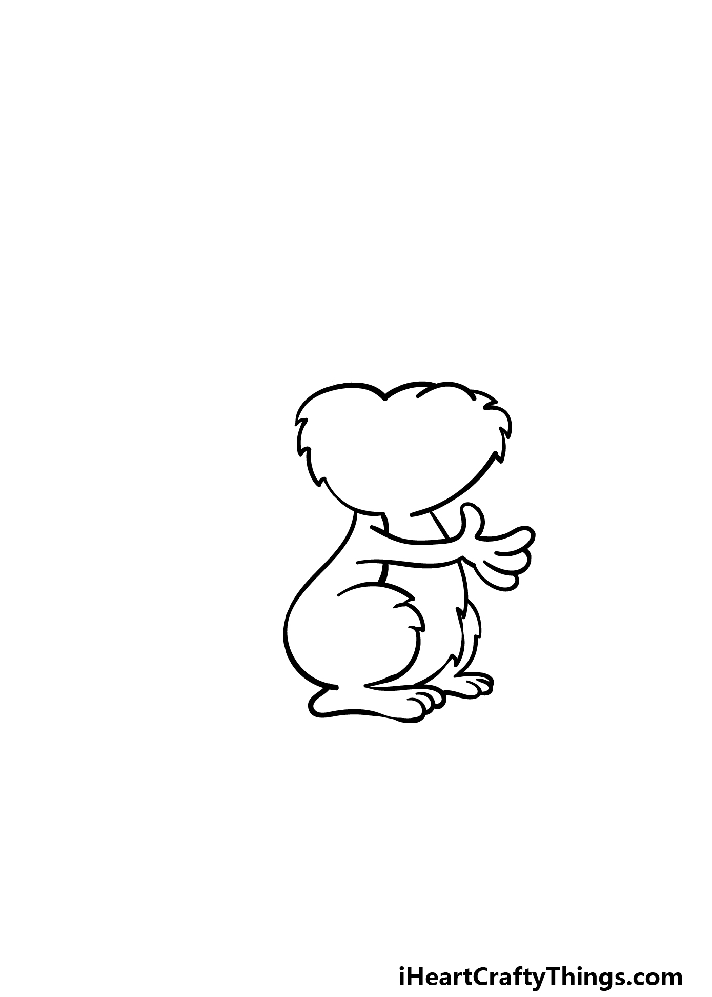 how to draw a cartoon squirrel step 1