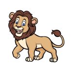 how to draw a cartoon lion image