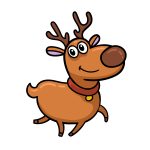how to draw a cartoon reindeer image