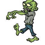 how to draw a cartoon zombie image