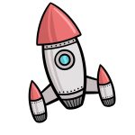 how to draw a cartoon rocket image