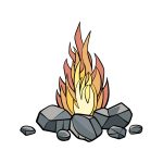 how to draw a cartoon fire image