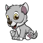 how to draw a cartoon wolf image