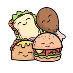 how to draw cartoon food image